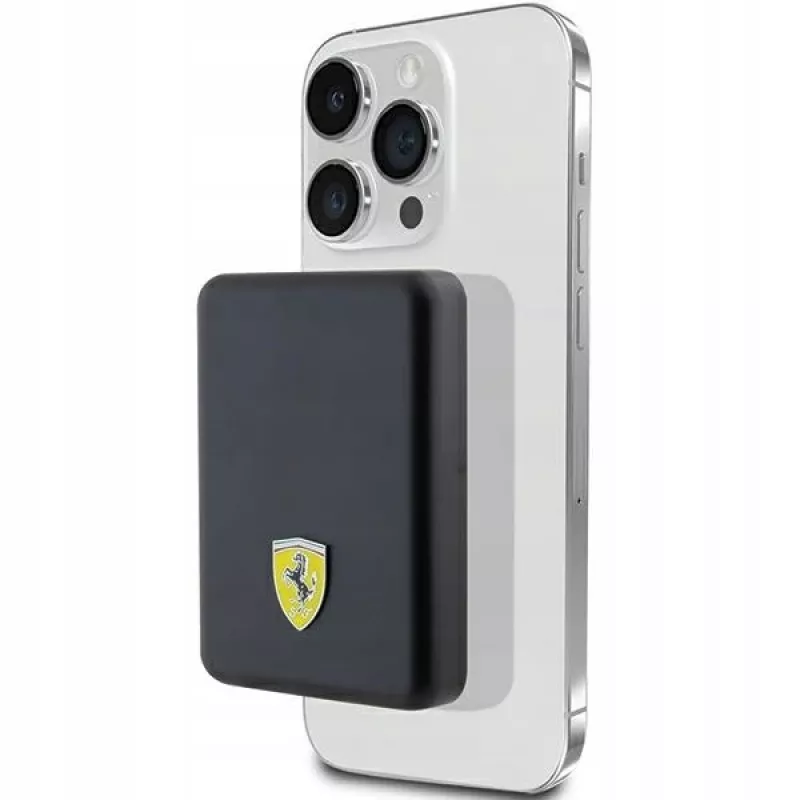 Ferrari Powerbank FEPB5MNCAK 15W 5000mAh Black/black Metal Logo MagSafe