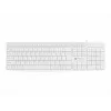 Wired full-size keyboard NATEC NAUTILUS NKL-1951, 105 keys, US International QWERTY, white, USB, 1.8 m