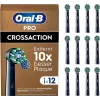 Oral-B Pro CrossAction replacement brush heads, 12 pcs