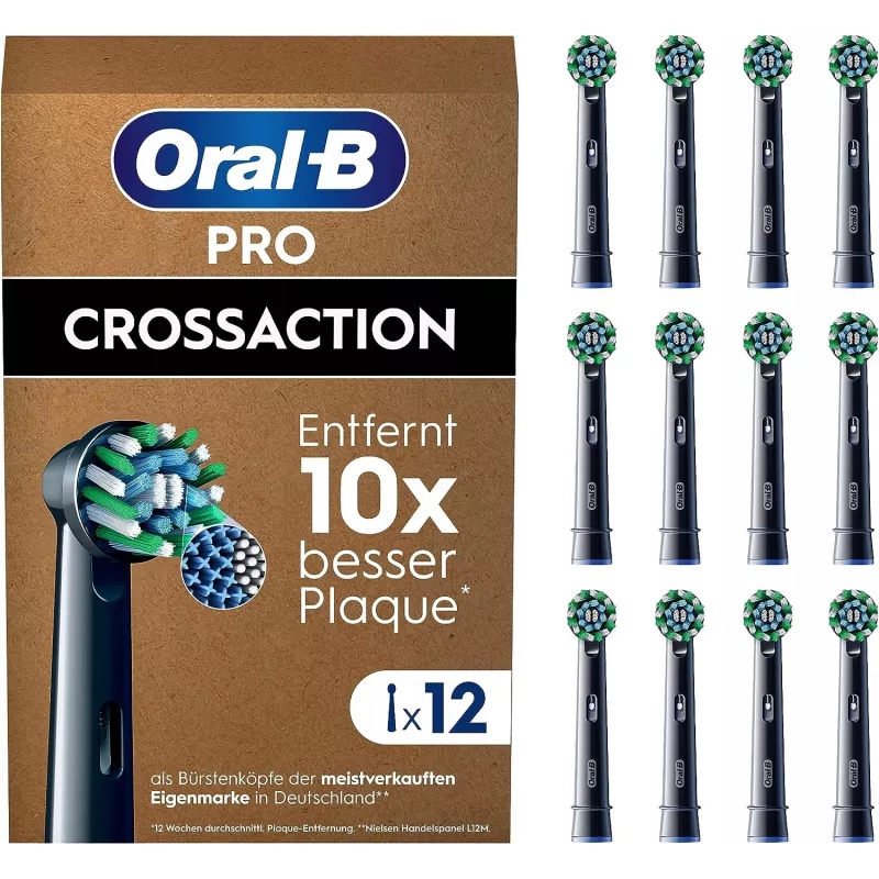 Oral-B Pro CrossAction replacement brush heads, 12 pcs