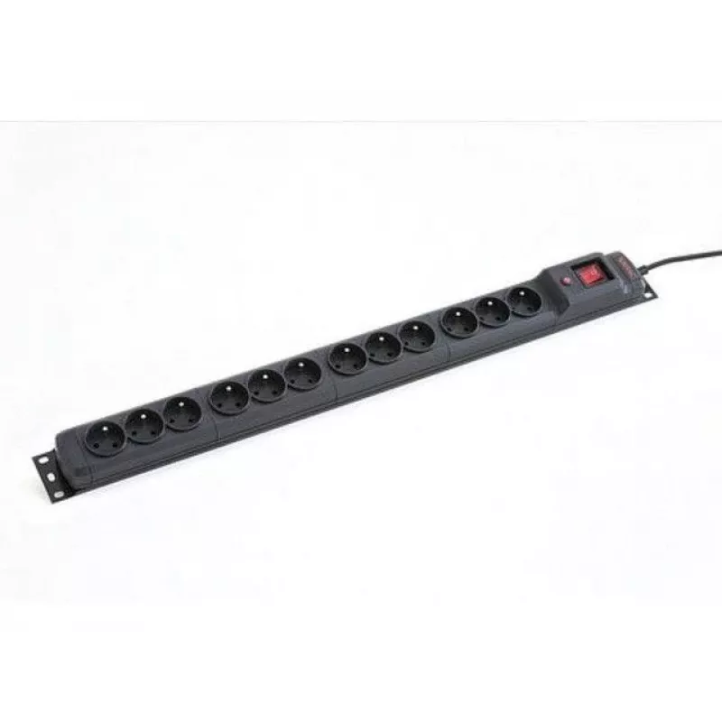 Armac M12 19-inch Rack Power Strip, 12x 230V, Vertical, 1.5m, Black (M12/15/CZ)