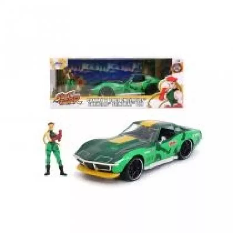 Car Jada Toys Street Fighter 1969 Chevrolet 1:24 Metal Green
