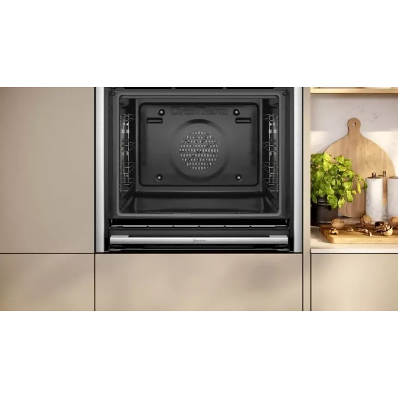 Neff B64CT73N0 oven 71 L Black, Stainless steel