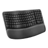 Keyboard Logitech Wave Keys Office RF Wireless + Bluetooth QWERTY Danish Finnish Norwegian Swedish Graphite