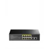 Network switch Cudy FS1010PG — 10/100 Mbps, 8 PoE ports, 2 uplink, 120W PoE budget, metal housing