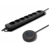 Surge Protector Qoltec 50171 Black 7 AC Outlets 230V 1.5m