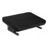 Footrest MACLEAN MC-460 ergonomic cushioned metal footrest, non-slip base, tilt -20–20°, max load 20 kg, black