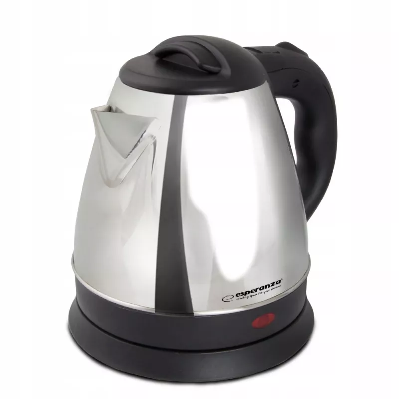 Electric kettle ESPERANZA 1.0 L stainless steel and plastic, 1350 W, cordless, auto shut-off