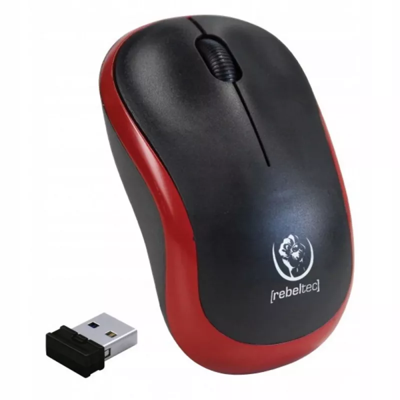 Wireless optical mouse Rebeltec METEOR red RBLMYS00049 USB