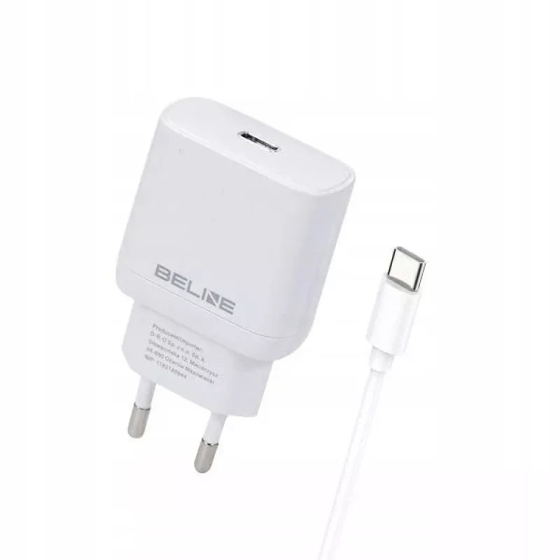 Charger 30W USB-C Beline Beli02177 white with USB-C cable
