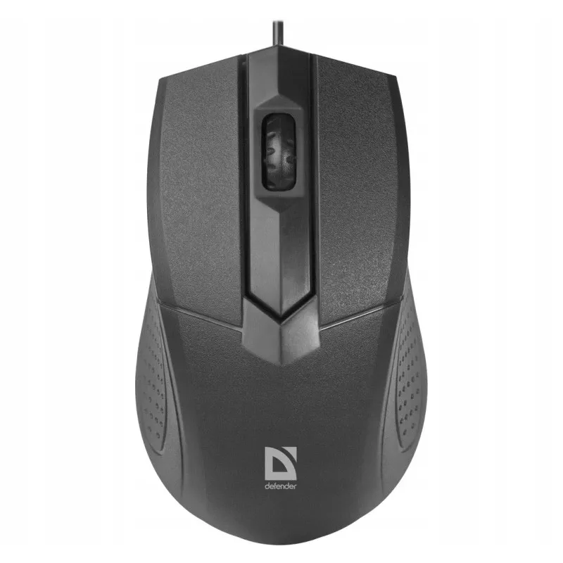 Wired optical right-hand mouse DEFENDER Optimum MB-270, 1000 DPI, USB Type-A, 3 buttons, black, 1.5 m cable