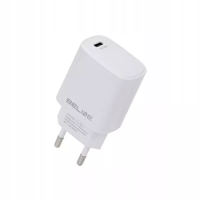 Charger Beline Beli2161 20W PD 3.0 white USB-C fast charging adapter