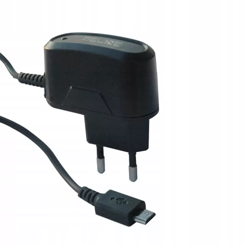 Travel charger Beline Beli0013 microUSB 1A black — compact 1A USB wall adapter