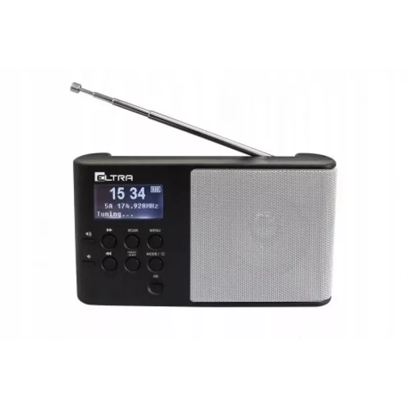 Tabletop DAB+ radio Eltra model in silver