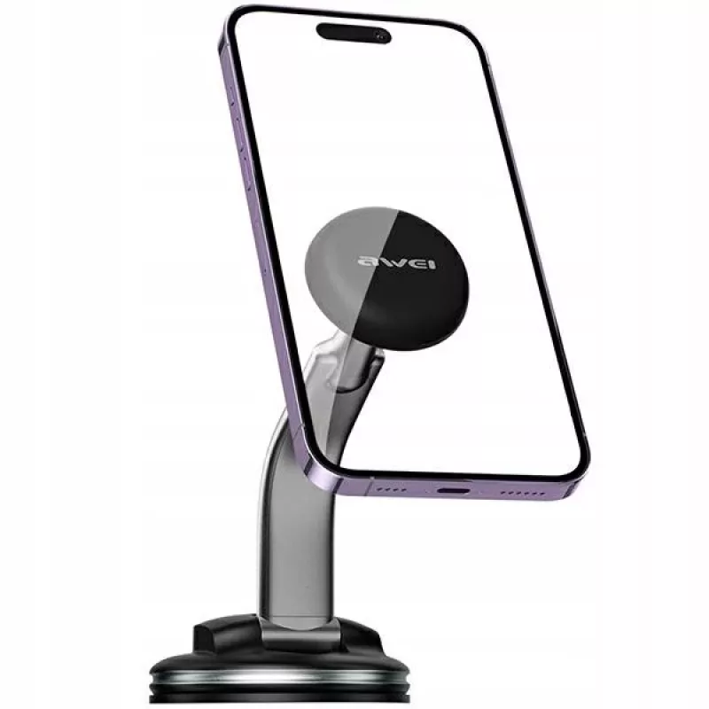 Magnetic phone holder Awei X45 for windshield and cockpit mounting, compatible with smartphones