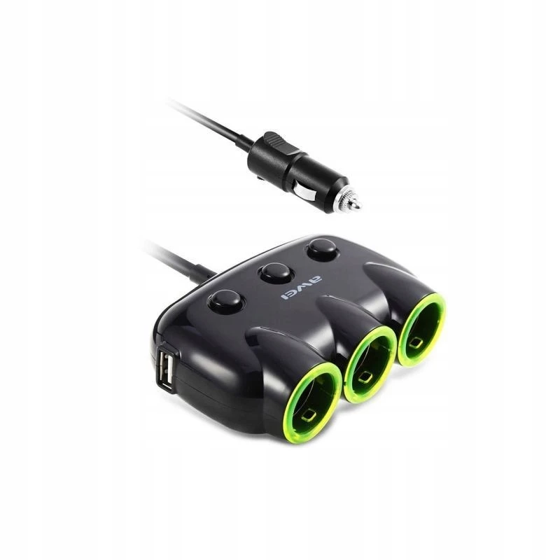 Car Cigarette Lighter Adapter Awei C-35 for 12V and 24V Power Outlets