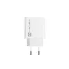 Indoor AC Fast Charging Charger NATEC RIBERA 12V 20W USB-C PD 3.0 + USB-A Samsung AFC White