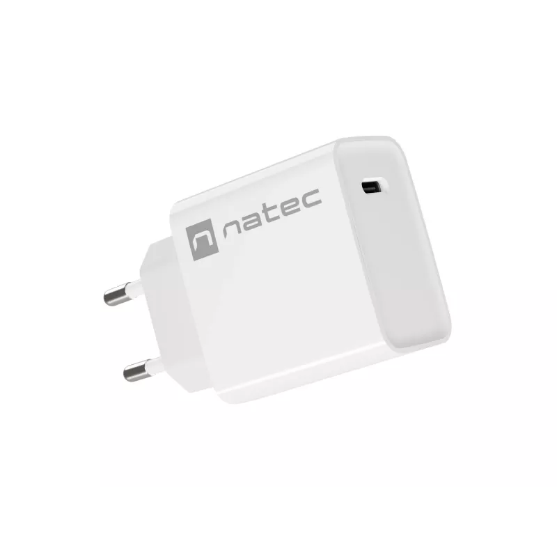 Indoor USB-C Fast Charger NATEC RIBERA 12V 20W Quick Charge 3.0 White