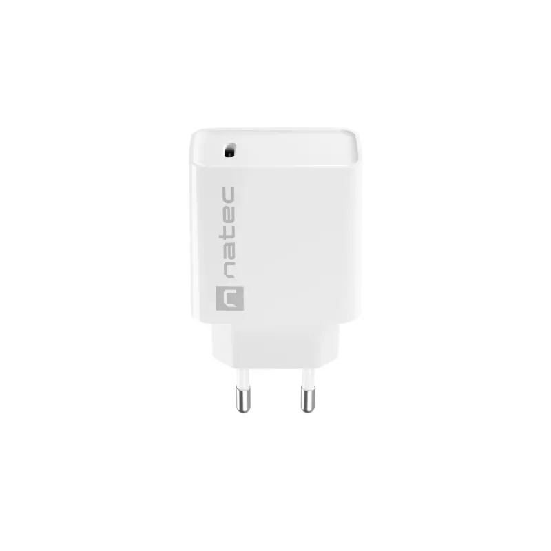 Indoor USB-C Fast Charger NATEC RIBERA 12V 20W Quick Charge 3.0 White