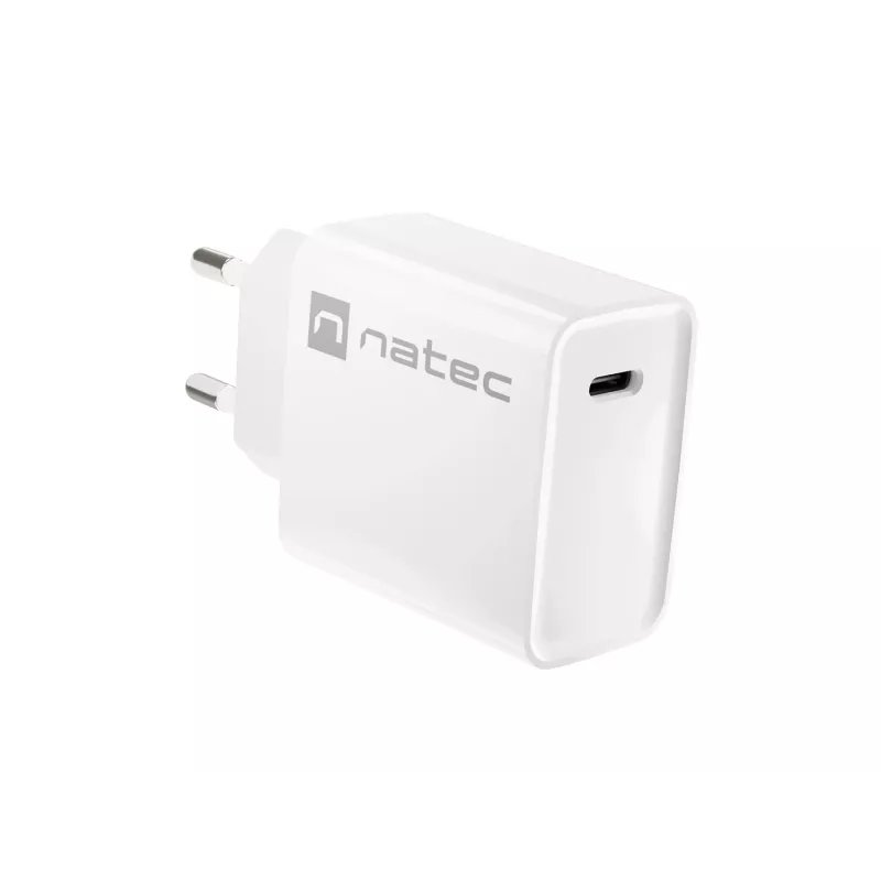 Indoor USB-C Fast Charger NATEC RIBERA 12V 20W Quick Charge 3.0 White