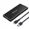 M.2 SATA SSD Enclosure QOLTEC 51854 USB 3.0 tool-free