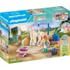 Playmobil Horses of Waterfall - Washing Station with Isabella and Lioness - Pretend Play & Imaginative Play for Ages 5 to 10 - Fat Brain Toys