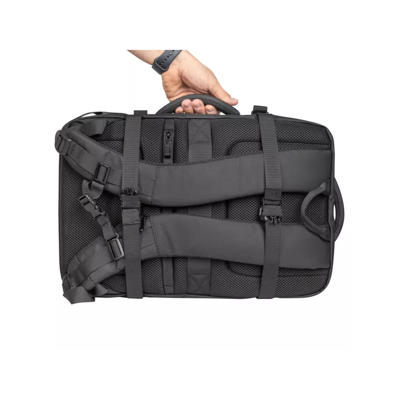 Outdoor backpack NATEC NTO-2116 frameless polyester black 330×240×440 mm with tablet compartment and 10 pockets
