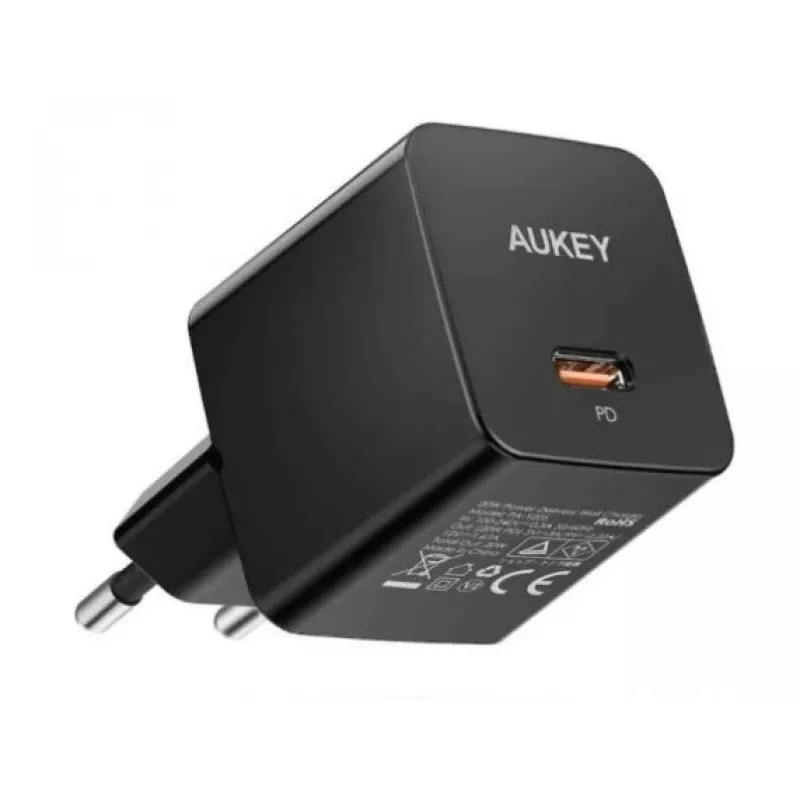 Wall charger Aukey PA-Y20S 20W USB-C Power Delivery, compact single-port