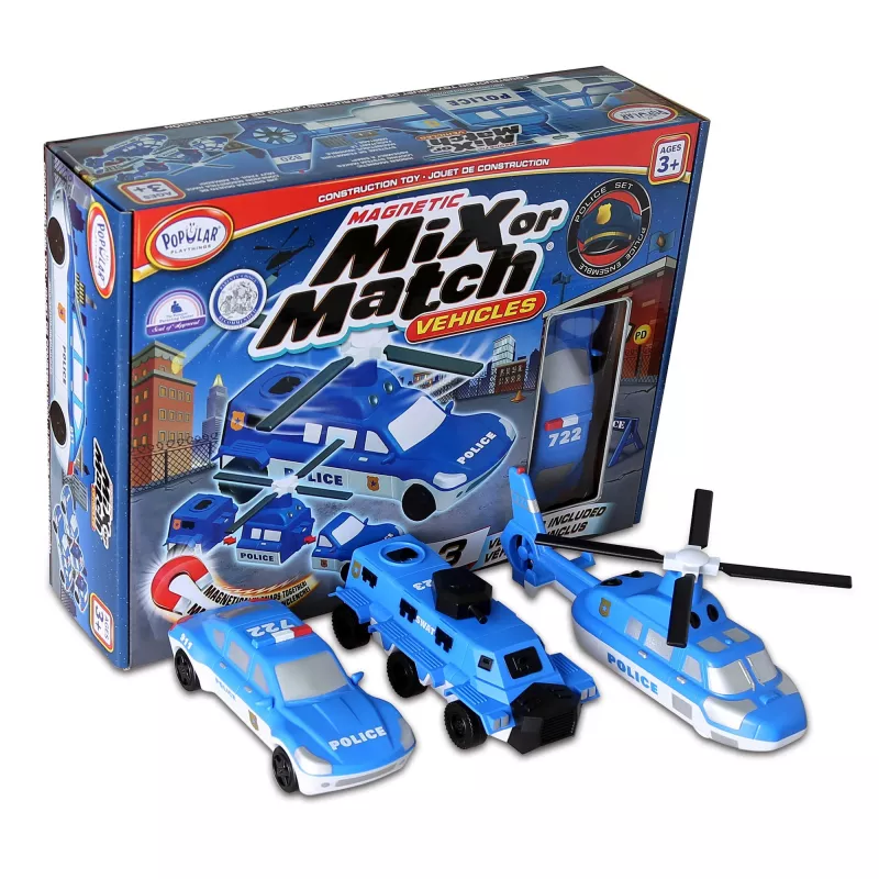 Vehicle set Popular Playthings Mix or Match Vehicles Police