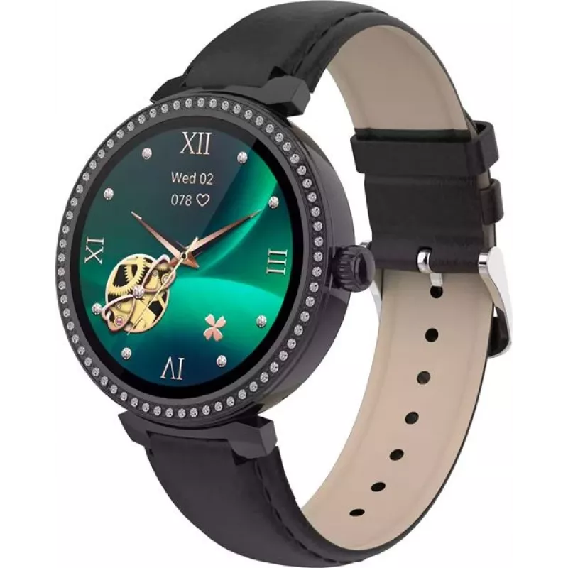 Denver SWC-342B 3.05 cm (1.2) IPS Digital 240 x 240 pixels Touchscreen Black