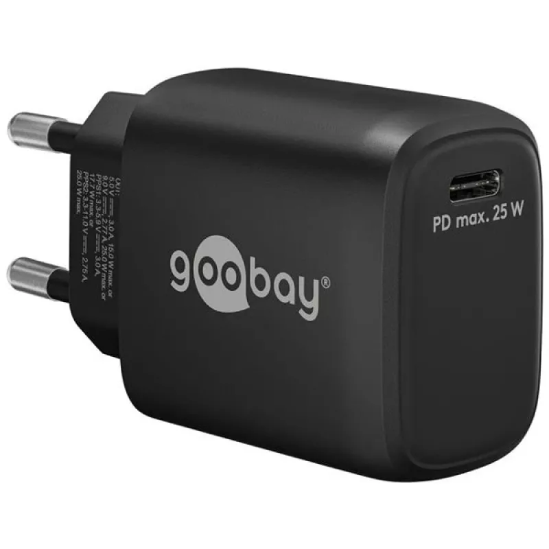 Goobay 65367 Charger Indoor AC for Laptop Smartphone Tablet Black