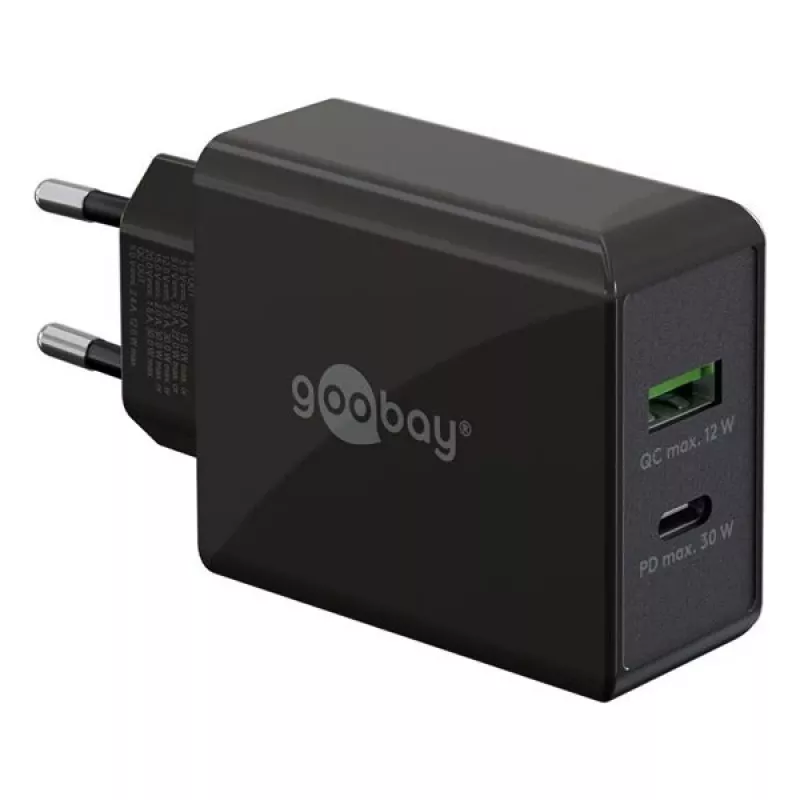 Wentronic 61673 Charger for Mobile Devices Universal Black AC Fast Charging Indoor (61673)