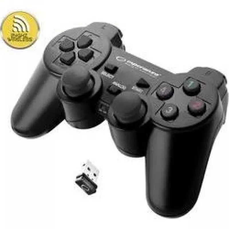 Esperanza EGG108K Gaming Controller Black USB 2.0 Gamepad Analogue / Digital PC, Playstation 3