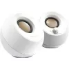 Creative Pebble 2.0 Desktop Stereo Speakers, White