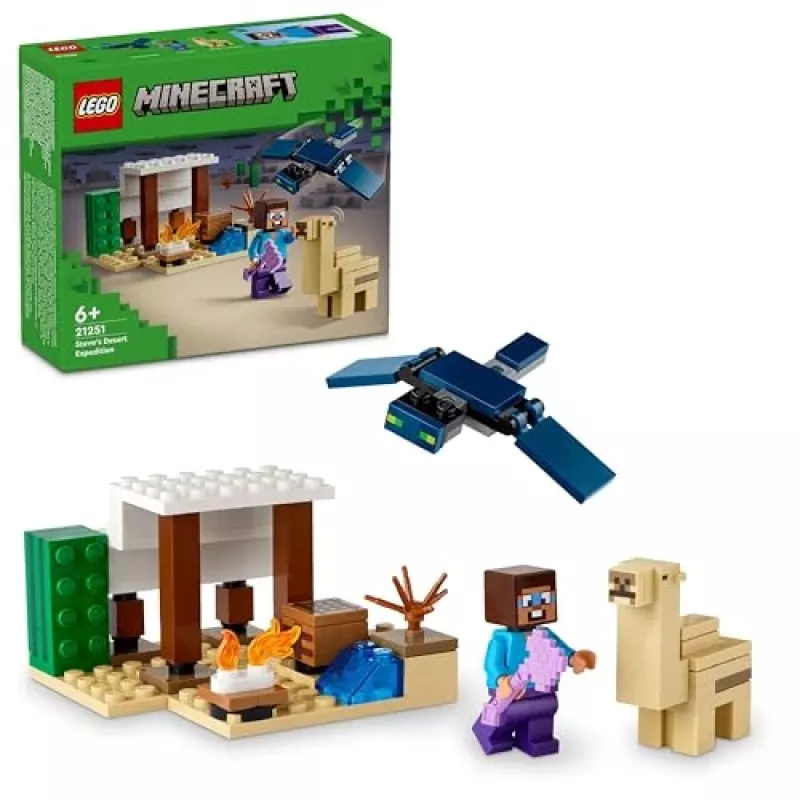 Lego Minecraft 21251 Steves Desert Expedition Toys Biome Playset