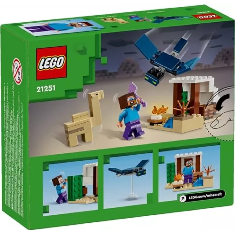 Lego Minecraft 21251 Steves Desert Expedition Toys Biome Playset