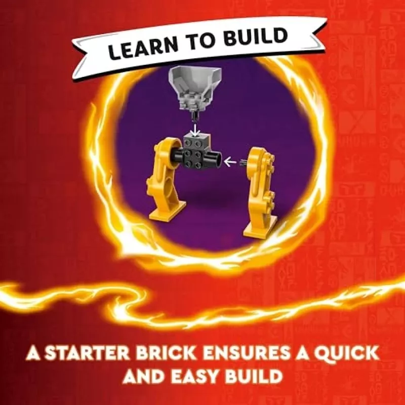 LEGO NINJAGO Arin’s Battle Mech Action Figure Ninja Toy for 4 Plus Year Old Boys Girls & Kids Dragons Rising Set with Arin Minifigure and Mini Kata