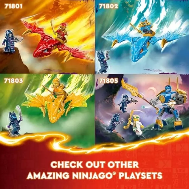 LEGO NINJAGO Arin’s Battle Mech Action Figure Ninja Toy for 4 Plus Year Old Boys Girls & Kids Dragons Rising Set with Arin Minifigure and Mini Kata