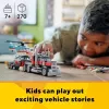 LEGO Creator 2-in-1 Flatbed Truck with Helicopter set 31146, convertible build for kids