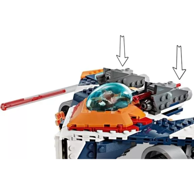 Construction Toy LEGO Marvel Super Heroes Rocket Spaceship 76278 — Rocket and Ronan set