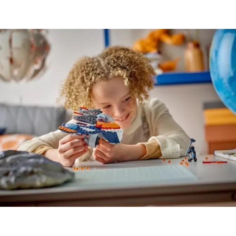 Construction Toy LEGO Marvel Super Heroes Rocket Spaceship 76278 — Rocket and Ronan set