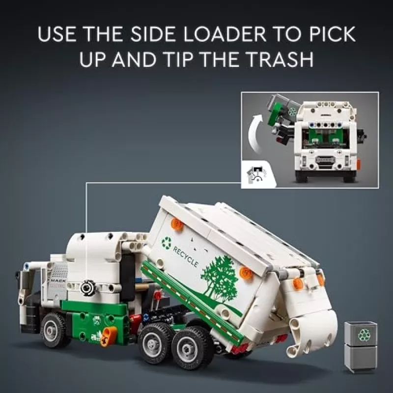 Construction toy LEGO Technic Mack LR Electric Garbage Truck 42167 — 503 pieces, motorized, size 230×80×90 mm