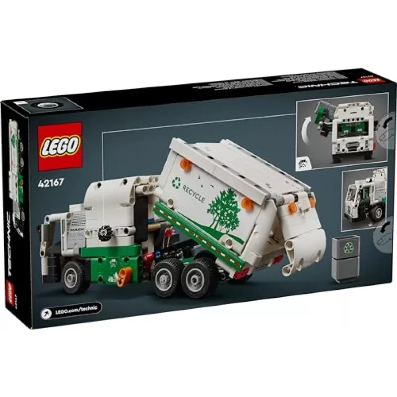 Construction toy LEGO Technic Mack LR Electric Garbage Truck 42167 — 503 pieces, motorized, size 230×80×90 mm