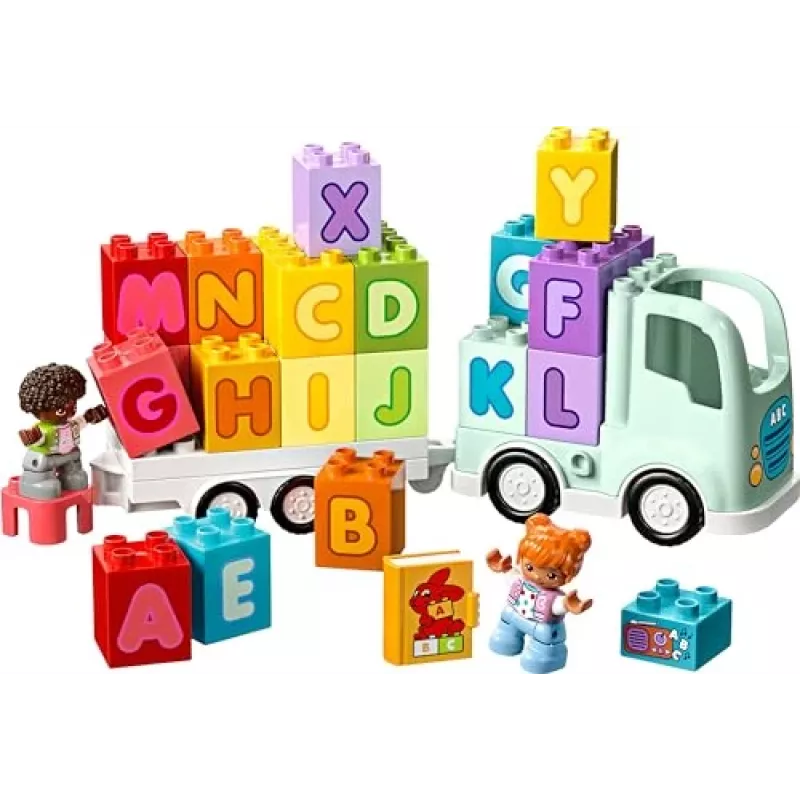 Construction toy LEGO DUPLO 10421 ABC Truck, 36 pieces, 2 minifigures, for ages 2+, dimensions 110×140×70 mm
