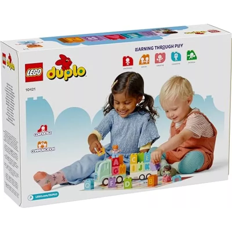 Construction toy LEGO DUPLO 10421 ABC Truck, 36 pieces, 2 minifigures, for ages 2+, dimensions 110×140×70 mm
