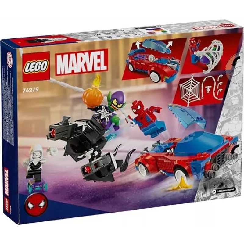 Lego Marvel 76279 Spider-Man Race Car & Venom Green Goblin Buildable Playset