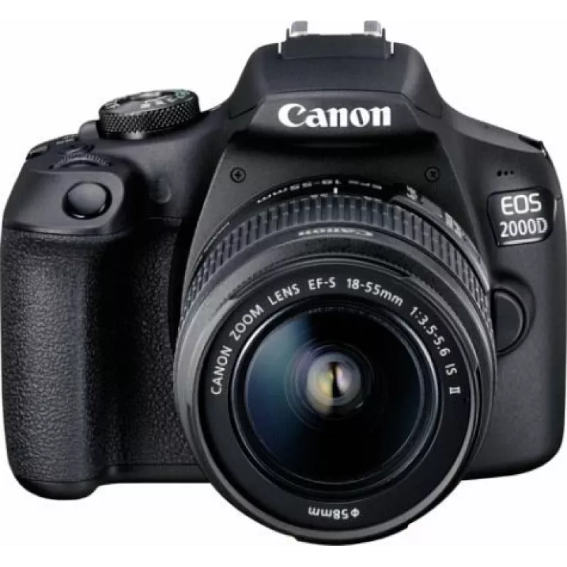 Canon EOS 2000D BK 18-55 IS II EU26 SLR Camera Kit 24.1 MP CMOS 6000 x 4000 pixels Black