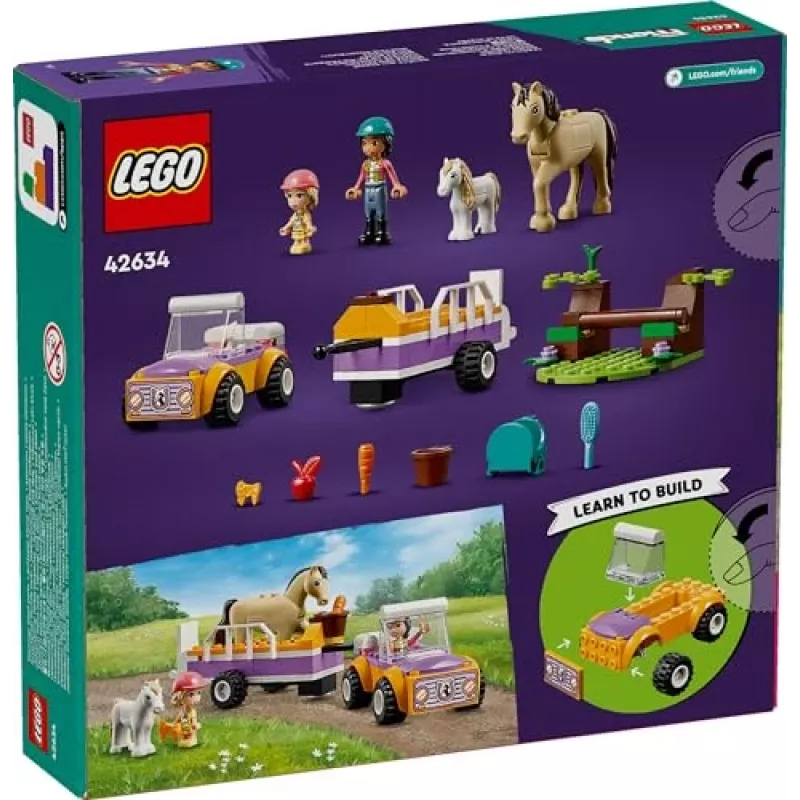 LEGO Friends Horse and Pony Trailer Animal Toys Set 42634