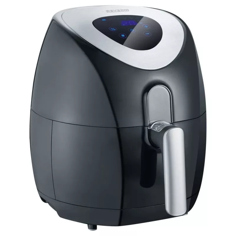 Severin 2430 Single 3.2 L Stand-alone 1500 W Hot air fryer Black, Stainless steel