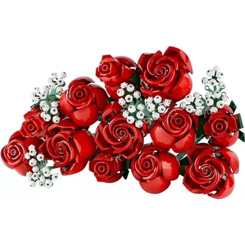 LEGO Icons Bouquet of Roses Artificial Flowers Set for Adults Botanical Collection Home Décor Accessories Valentine’s Day Treat Gifts for Women